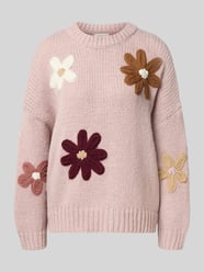 Gebreide pullover met ribboorden van Apricot Fuchsia - 37