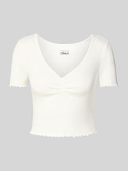 Regular Fit Crop Top aus Baumwoll-Elasthan-Mix Modell 'BETTY' von Only - 43