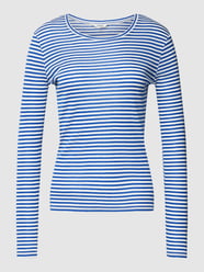 Shirt met lange mouwen en streepmotief, model 'Lilita' van mbyM Blauw - 24