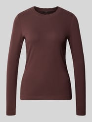 Slim Fit Langarmshirt aus Baumwoll-Mix mit Muschelsaum von zero - 8