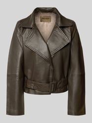 Bikerjacke mit Gürtel Modell 'Lasco' von MOS MOSH - 28