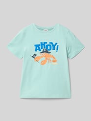 męski t-shirt o kroju regular fit z czystej bawełny od s.Oliver RED LABEL - 22