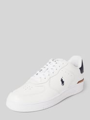 Sneaker mit Logo-Stitching Modell 'MASTERS' von Polo Ralph Lauren Weiß - 2