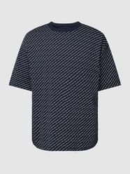Relaxed Fit T-Shirt mit Logo-Muster von Tom Tailor Denim Schwarz - 21