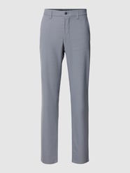 Regular fit broek met viscose en structuurmotief van Christian Berg Men - 15