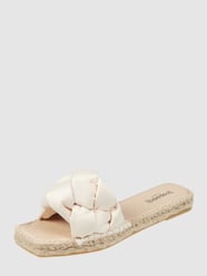 Pantolette aus Textil Modell 'Antibes' von Espadrij Weiß - 17