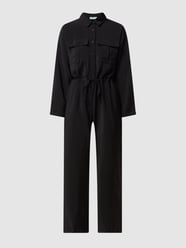 Jumpsuit aus Viskosemischung Modell 'Kitja'  von moves Grau / Schwarz - 10