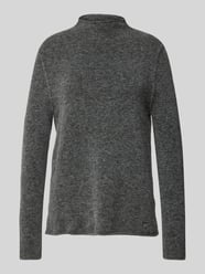 Gebreide pullover met labeldetail, model 'LEE' van Brax Grijs / zwart - 31