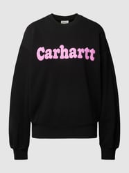 Oversized sweatshirt met labelprint, model 'BUBBLES' van Carhartt Work In Progress Zwart - 29