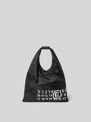 Handtasche mit Label-Print von MM6 Maison Margiela Schwarz - 7