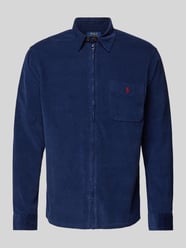 Classic Fit Freizeithemd mit durchgehendem Reißverschluss von Polo Ralph Lauren Blau - 45