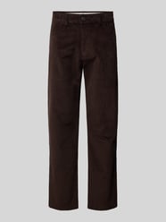 Straight fit broek van corduroy, model 'MILES' van SELECTED HOMME Bruin - 9