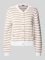 Gebreid jack met steekzakken, model 'KOLA' van JOOP! Beige - 16