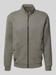 Sweatjacke mit seitlichen Eingrifftaschen von camel active Grau - 45