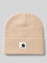 Beanie mit Label-Patch Modell 'ASHLEY' von Carhartt Work In Progress Beige - 32