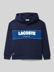 Bluza z kapturem i detalem z logo od Lacoste - 1