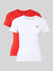 T-shirt z detalem z logo w zestawie 2 szt. od Levi's® - 4