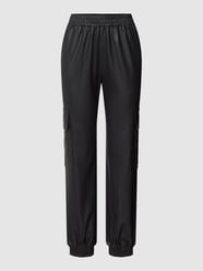 Trainingshose in Leder-Optik Modell 'Carlotta Faux Pants' von Neo Noir Schwarz - 28