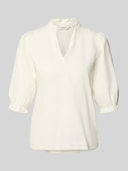 Bluse aus Leinen-Mix mit Puffärmeln Modell 'FALAKKA' von b.young - 19