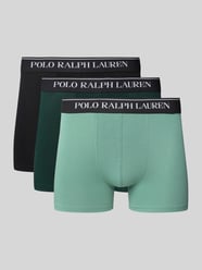 Trunks mit Label-Bund im 3er-Pack von Polo Ralph Lauren Underwear Grün - 34