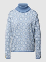 Strickpullover mit Allover-Muster Modell 'FRIDA' von Dale of Norway Blau - 5