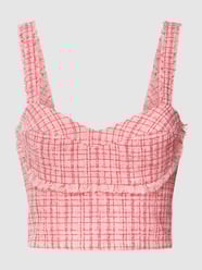 Top met glencheck-motief, model 'EMILY' van Guess Roze - 31
