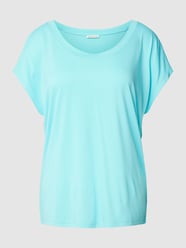 T-Shirt mit U-Ausschnitt von Tom Tailor Blau - 16