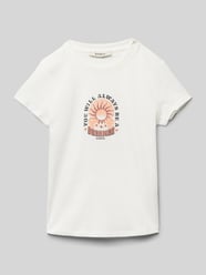 T-Shirt mit Statement-Print von Garcia Beige - 32