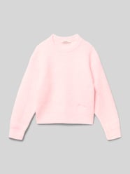 Gebreide pullover met ribboorden van Garcia Fuchsia - 3