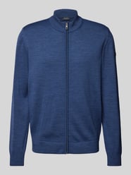 Strickjacke mit Stehkragen von MAERZ Muenchen Blau - 30