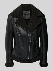 Bikerjack van lamsleer met ritszakken van Cabrini - 19