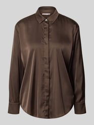 Bluzka o kroju regular fit z krytą listwą guzikową od Christian Berg Woman Selection - 35
