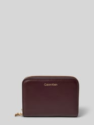 Portemonnee met logoprint, model 'Flap' van CK Calvin Klein Bordeaux - 14