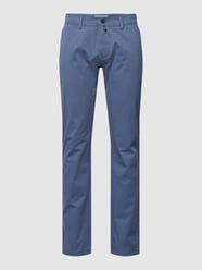 Stoffen broek met labeldetails, model 'Futureflex' van Pierre Cardin Blauw / turquoise - 35