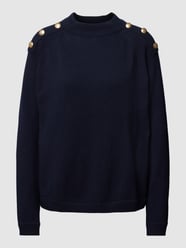 Strickpullover mit Label-Details von Christian Berg Woman Blau - 33