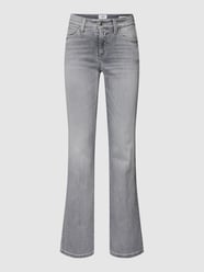 Flared Cut Jeans mit 5-Pocket-Design Modell 'PARIS' von Cambio Grau - 8