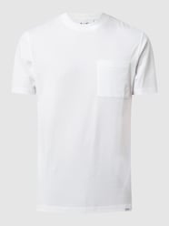 T-shirt met borstzak  van Seidensticker Studio Wit - 46