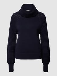 Strickpullover mit Strukturmuster von edc By Esprit Blau - 32