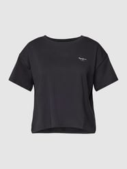 T-shirt z obniżonymi ramionami model ‘WIMANI’ od Pepe Jeans Czarny - 37