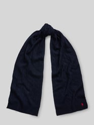 Schal aus Schurwoll-Kaschmir-Mix mit Logo-Stitching von Polo Ralph Lauren - 7
