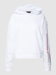 Bluza z kapturem z nadrukiem z logo od ARMANI EXCHANGE Biały - 46