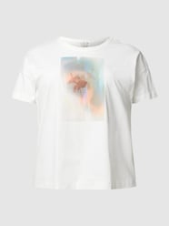 PLUS SIZE T-Shirt mit Motiv-Print von Esprit Curvy Weiß - 14