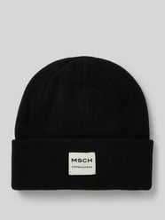 Beanie mit Label-Patch Modell 'Mojo' von MSCH Copenhagen Schwarz - 7