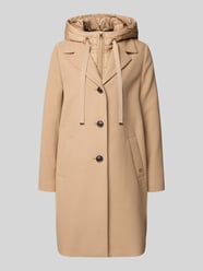 Regular fit lange jas met viscose van s.Oliver BLACK LABEL Beige - 26