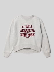 Sweatshirt mit Statement-Print und Rundhalsausschnitt von Garcia - 23