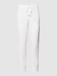 regular fit stoffen broek met elastische band, model 'ROXANA' van ST.ANN Wit - 2