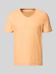 Regular Fit T-Shirt mit V-Ausschnitt von MCNEAL Orange - 5