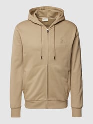 Sweatjacke mit Label-Stitching von Gant Beige - 22