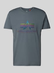 T-Shirt mit Label-Print Modell 'Rainbow' von Alpha Industries - 3