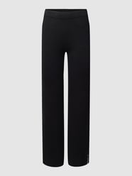 Broek met elastische band, model 'Duniaa' van Armedangels Grijs / zwart - 15